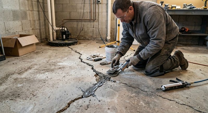 Cracked Basement Floor Repair in Sebring, FL