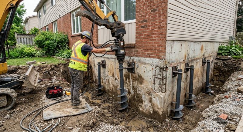 Helical Pile Installation in Sebring, FL